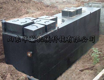 地埋式污水处理设备安装现场