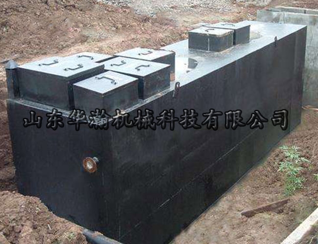 地埋式污水处理设备安装现场