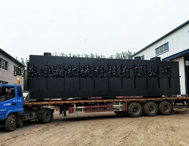 地埋式污水处理设备装车发货现场